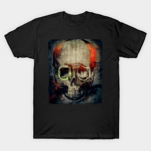 Painted Skull Art T-Shirt by DyrkWyst